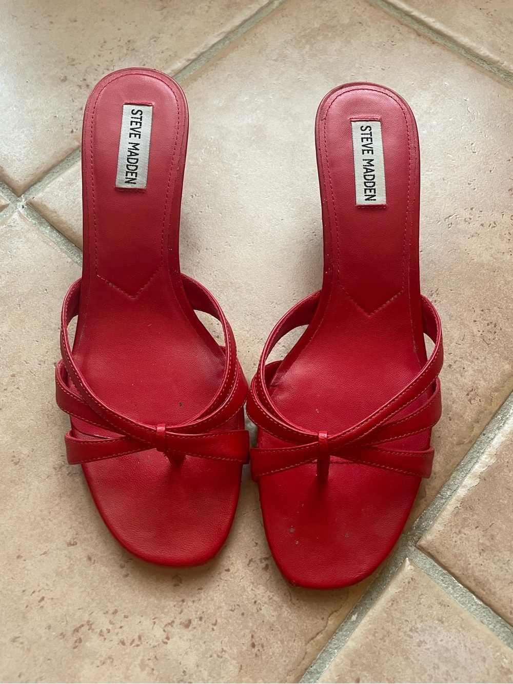 Steve Madden Red Knot Slide Mules